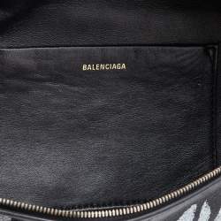 Balenciaga Black Leather Souvenir Belt Bag