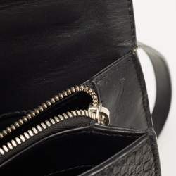 مملوكة مسبقًا حقيبة بالنسياغا "لو ديكس كارتابل" يد علوية جلد ثعبان و جلد أسود