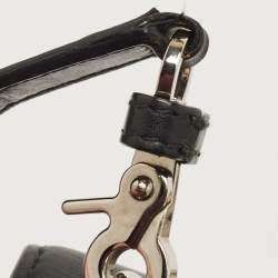 مملوكة مسبقًا حقيبة بالنسياغا "لو ديكس كارتابل" يد علوية جلد ثعبان و جلد أسود