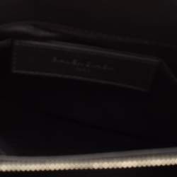 مملوكة مسبقًا حقيبة بالنسياغا "لو ديكس كارتابل" يد علوية جلد ثعبان و جلد أسود