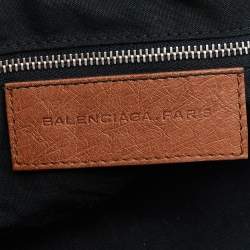 مملوكة مسبقًا Balenciaga Brown Ostrich Leather Whistle Satchel 