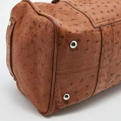 مملوكة مسبقًا Balenciaga Brown Ostrich Leather Whistle Satchel 