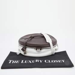 مملوكة مسبقًا Balenciaga Brown/White Leather Top Handle Bag