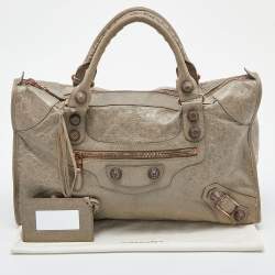 مملوكة مسبقًا Balenciaga Papyrus Leather GRGH Work Tote