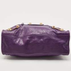 Balenciaga Purple Leather GGH City Bag