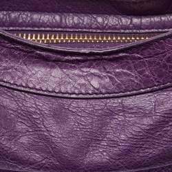 Balenciaga Purple Leather GGH City Bag