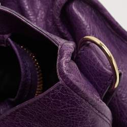 Balenciaga Purple Leather GGH City Bag