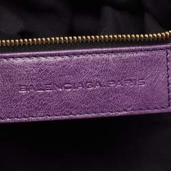 Balenciaga Purple Leather GGH City Bag