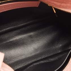 Pre Owned Balenciaga Pink Python Mini Metal Plate Classic City Bag