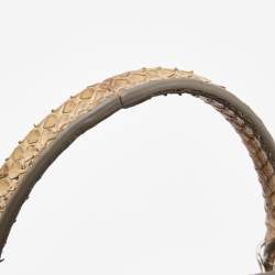 مملوكة مسبقًا Balenciaga Beige Python Papier A6 Zip Tote