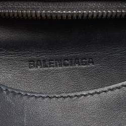 Pre Owned Balenciaga Black Leather Small Neo Classic Tote