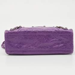 مملوكة مسبقًا حقيبة بالنسياغا كلاسيك سيتي GGH جلد برتقالي ميني 