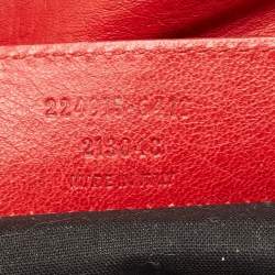 Pre Owned Balenciaga Orange Leather Classic Envelope Clutch