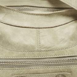 Pre Owned Balenciaga Light Green Leather Giant 21 Silver Hardware Part-Time Tote