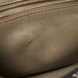 مملوكة مسبقًا حقيبة بالنسياغا هاور غلاء جلد نقشة الثعبان رصاصي/أسود بيد علوية