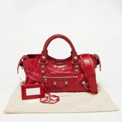 Pre Owned Balenciaga Sang Leather GSH Part Time Bag