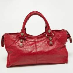 Pre Owned Balenciaga Sang Leather GSH Part Time Bag