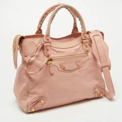 Pre Owned حقي بة بالنسياغا أر أتش فيلو جلد بنفسجي فاتح