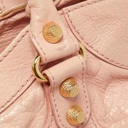 Pre Owned حقيبة بالنسياغا أر أتش فيلو جلد بنفسجي فاتح