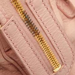 Pre Owned حقيبة بالنسياغا أر أتش فيلو جلد بنفسجي فاتح