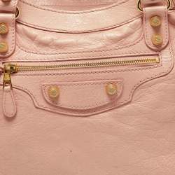 Pre Owned حقيبة بالنسياغا أر أتش فيلو جلد بنفسجي فاتح