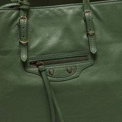 Pre Owned Balenciaga Cypress Leather Papier A4 Tote
