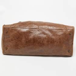 مملوكة مسبقًا Balenciaga Dark Brown Leather RH Work Tote