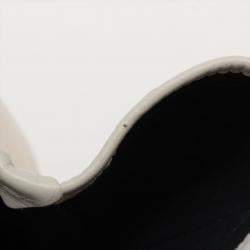 Pre Owned Balenciaga Navy Cabas Canvas & leather Tote bag White 339933