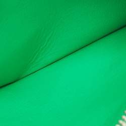 Pre Owned Balenciaga Green Leather Le Cagole Zip Card Holder