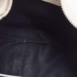 Pre Owned حقيبة كتف بالنسياغا اكس أس لو كاغولي جلد فضي بسلسلة