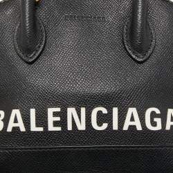 Balenciaga Black Leather XXS Ville Satchel