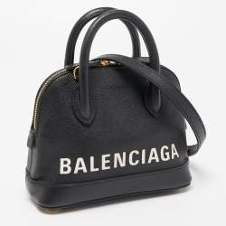Balenciaga Black Leather XXS Ville Satchel