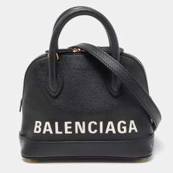 Balenciaga Black Leather Small Ville Satchel Balenciaga