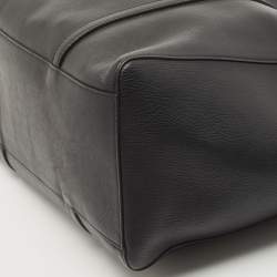 Pre Owned Balenciaga Black Leather Everyday Shopper Tote