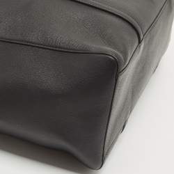 Pre Owned Balenciaga Black Leather Everyday Shopper Tote