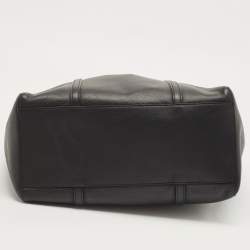 Pre Owned Balenciaga Black Leather Everyday Shopper Tote