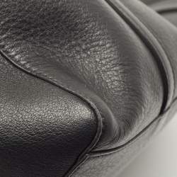 Pre Owned Balenciaga Black Leather Everyday Shopper Tote