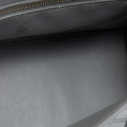 Pre Owned Balenciaga Grey Croc Embossed Leather Small Hourglass Top Handle Bag