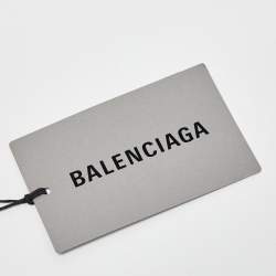 مملوكة مسبقًا Balenciaga Black Croc Embossed Leather Small Hourglass Top Handle Bag