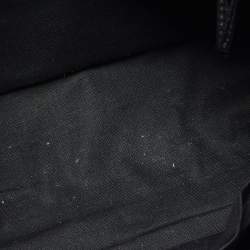 Pre Owned حقيبة بالنسياغا ميتاليك إيدج سيتي جلد نقشة التمساح أسود صغيرة