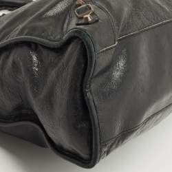 Pre Owned Balenciaga Black Leather RH Classic City Bag