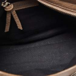 Pre Owned Balenciaga Beige Crinkled Leather Mini City Bag