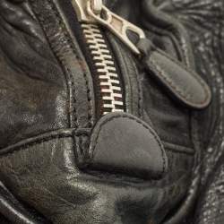 Balenciaga Black Leather GSH Sphere Hobo