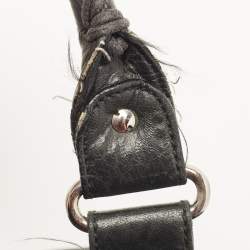 Balenciaga Black Leather GSH Sphere Hobo