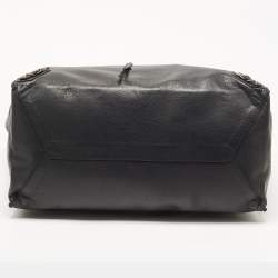 Pre Owned Balenciaga Black Leather Papier A4 Tote