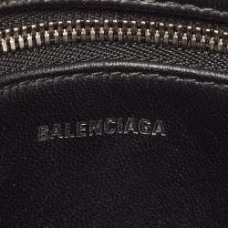 Pre Owned Balenciaga Red Snakeskin Leather XS Chain Triangle Duffle Bag