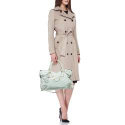 Pre Owned Balenciaga Light Green Leather RH City Bag