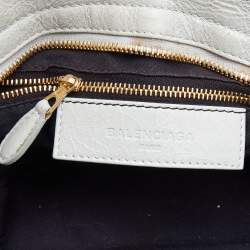 Pre Owned Balenciaga Light Green Leather RH City Bag