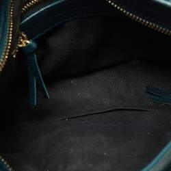 Pre Owned Balenciaga Lagoon Leather Mini Classic Metallic Edge City Bag