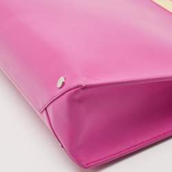 مملوكة مسبقًا Balenciaga Pink Leather Cable Strap Tote